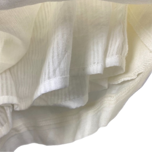 Nwt | VICI Collection Linen Blend Paperbag Shorts in White Size Small - Picture 4 of 8